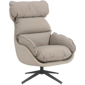 Mid.you Relaxsessel, Taupe, Textil, 81x109x95 cm, Stühle