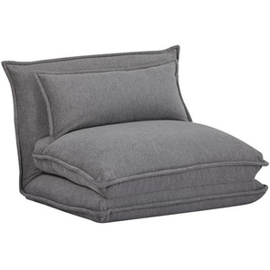 Mid.you Schlafsessel, Grau, Textil, 85.5x59x67 cm, Liegefunktion, Wohnzimmer, Sessel, Schlafsessel