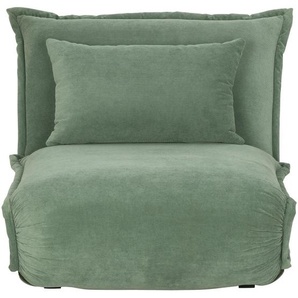 Mid.you Schlafsessel, Grün, Textil, 77x73x87 cm, Liegefunktion, Stühle