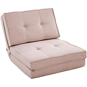 Mid.you Schlafsessel, Rosa, Textil, 70x61x80 cm, Liegefunktion, Wohnzimmer, Sessel, Schlafsessel