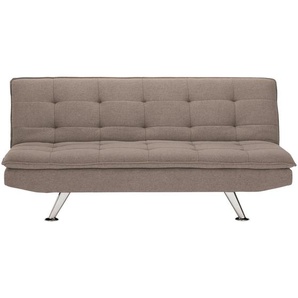 Mid.you Schlafsofa, Braun, Textil, 3-Sitzer, 194x87x102 cm, Liegefunktion, Kinder- & Jugendzimmer, Jugendmöbel, Jugendsofas