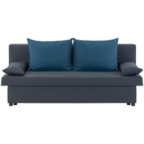 Mid.you Schlafsofa, Dunkelgrau, Holz, Metall, Kunststoff, Textil, Karton, Kiefer, Sperrholz, 2-Sitzer, Füllung: Schaumstoff, 192x82 cm, Rücken echt,