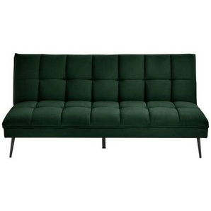Mid.you Schlafsofa, Dunkelgrün, Textil, 3-Sitzer, 178x84x98 cm, Liegefunktion, Wohnzimmer, Sofas & Couches, Schlafsofas, Klappsofas