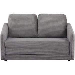 Mid.you Schlafsofa, Grau, Textil, 2-Sitzer, Füllung: Polyester, 139x84x72 cm, Liegefunktion, Kinder- & Jugendzimmer, Jugendmöbel, Jugendsofas