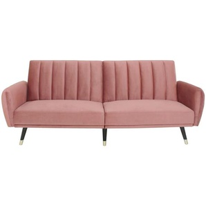 Mid.you Schlafsofa , Rosa , Holz, Textil, Leder , 2-Sitzer , 212x84x88 cm , Bettfunktion erhältlich , Kinder & Jugendmöbel, Jugendmöbel, Jugendsofas