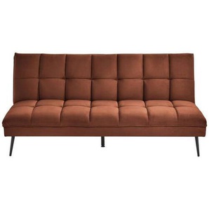 Mid.you Schlafsofa, Rost, Textil, 3-Sitzer, 178x84x98 cm, Liegefunktion, Wohnzimmer, Sofas & Couches, Schlafsofas, Klappsofas