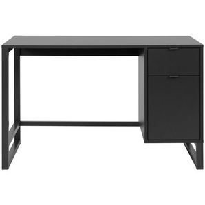 Mid.you Schreibtisch, Anthrazit, Holzwerkstoff, 1 Schubladen, 65x75x120 cm, Arbeitszimmer, Schreibtische, Bürotische