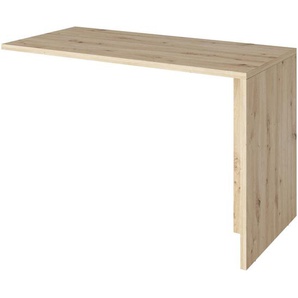 Mid.you Schreibtisch Fortuna, Eiche, Holzwerkstoff, rechteckig, 58x75x120 cm, Fsc, in verschiedenen Holz-Dekoren erhältlich, Arbeitszimmer,