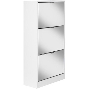 Mid.you Schuhkipper, Weiß, Metall, 60x116x24 cm, Garderobe, Schuhaufbewahrung, Schuhkipper