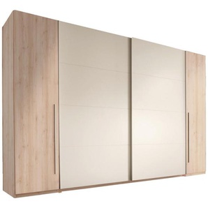 Mid.you Schwebetürenschrank, Weiß, Buche, 10 Fächer, 315x225x61 cm, Blauer Engel, BQ - Bündnis für Qualität, Handmade in Germany, Schlafzimmer,