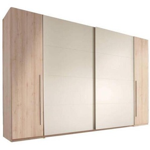 Mid.you Schwebetürenschrank, Weiß, Buche, 10 Fächer, 315x225x61 cm, Blauer Engel, BQ - Bündnis für Qualität, Handmade in Germany, Schlafzimmer,
