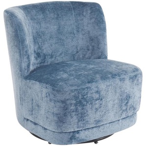 Mid.you Sessel, Blau, Textil, 65x73x75 cm, Sitzfläche 360° drehbar, Wohnzimmer, Sessel, Polstersessel