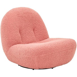 Mid.you Sessel, Koralle, Textil, 74x67x93 cm, Sitzfläche 360° drehbar, Wohnzimmer, Sessel, Polstersessel