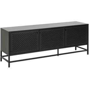 Mid.you Sideboard , Schwarz , Metall , 160x60x40 cm , Reach , Wohnzimmer, Kommoden & Sideboards, Sideboards