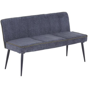 Mid.you Sitzbank, Grün, Hellgrau, Metall, Textil, 2-Sitzer, 140x83x62 cm, Esszimmer, Bänke, Sitzbänke