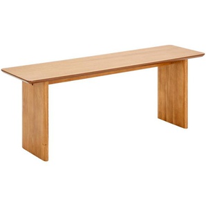 Mid.you Sitzbank, Natur, furniert, massiv, 1-Sitzer, 120x37x35 cm, Esszimmer, Bänke, Sitzbänke