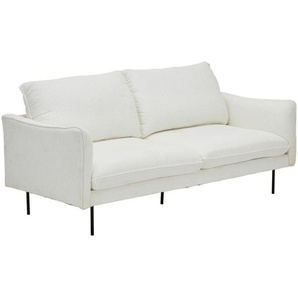 Mid.you Sofa, Weiß, Textil, 3-Sitzer, Füllung: Schaumstoff, Taschenfederkern,Schaumstoff, 198x90x85 cm, Wohnzimmer, Sofas & Couches, Sofas