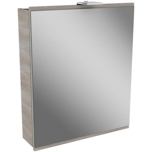 Mid.you Spiegelschrank , Holzwerkstoff , 2 Fächer , 60x73x15.5 cm , Badezimmer, Badezimmerspiegel, Spiegelschränke