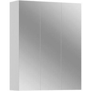 Mid.you Spiegelschrank, Holzwerkstoff, 6 Fächer, 60x76x20 cm, Badezimmer, Badezimmerspiegel, Spiegelschränke