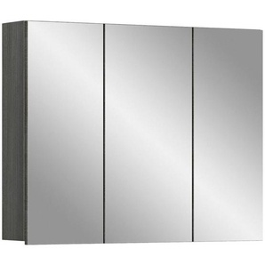 Mid.you Spiegelschrank, Holzwerkstoff, 6 Fächer, 80x64x16 cm, Badezimmer, Badezimmerspiegel, Spiegelschränke