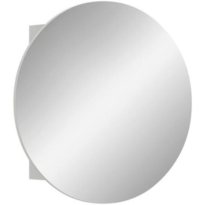 Mid.you Spiegelschrank, Weiß, Holzwerkstoff, 2 Fächer, 70x70x18 cm, FSC Mix, hängend, Badezimmer, Badezimmerspiegel, Spiegelschränke