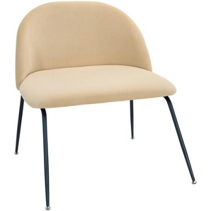 Mid.you Stuhl, Beige, Textil, Rundrohr, 72x80x65 cm, Esszimmer, Stühle, Esszimmerstühle, Vierfußstühle