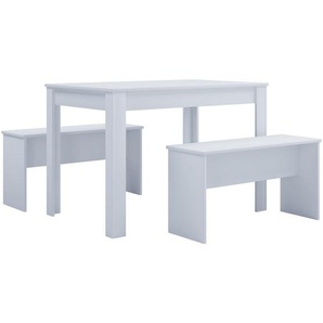 Mid.you Tischgruppe, Weiß, 75x70x110 cm, Esszimmer, Tische, Esstische