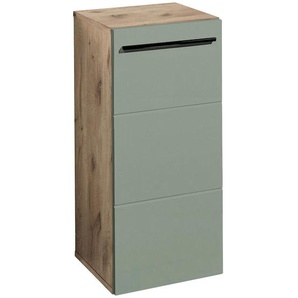 Mid.you Unterschrank, Grün, Eiche, Holzwerkstoff, 1 Fächer, einzeln stellbar, 34x72x31 cm, Made in EU, stehend, Badezimmer, Badmöbelsets & -serien,