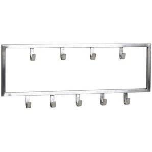 Mid.you Wandgarderobe, Silber, Metall, 50x20x4 cm, Garderobe, Garderobenleisten & Garderobenhaken