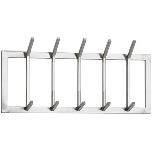 Mid.you Wandgarderobe, Silber, Metall, 65x30x10 cm, Garderobe, Garderobenleisten & Garderobenhaken