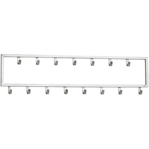 Mid.you Wandgarderobe , Silber , Metall , 80x20x4 cm , Garderobe, Garderobenleisten & Garderobenhaken