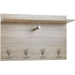 Mid.you Wandgarderobe , Sonoma Eiche , 80x60x29.5 cm , Hutablage, Kleiderstange , Garderobe, Garderobenleisten & Garderobenhaken