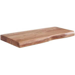 Mid.you Wandregal, Akazie, Holz, Akazie, massiv, 40x4x26 cm, hängend, handgemacht, Küchen, Küchenmöbel, Küchenregale