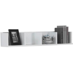 Mid.you Wandregal, Weiß, Holzwerkstoff, 92x17x17 cm, Küchen, Küchenmöbel, Küchenregale
