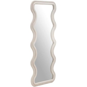 Mid.you Wandspiegel, Beige, Glas, Textil, Holzwerkstoff, 60x160x4 cm, Spiegel, Wandspiegel