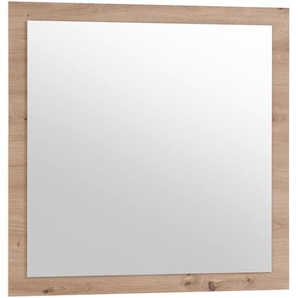 Mid.you Wandspiegel , Glas , quadratisch , 78x78x2 cm , senkrecht und waagrecht montierbar , Badezimmer, Badezimmerspiegel, Badspiegel