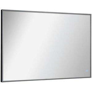 Mid.you Wandspiegel, Glas, rechteckig, 100x68x3.5 cm, Badezimmer, Badezimmerspiegel, Beleuchtete Spiegel