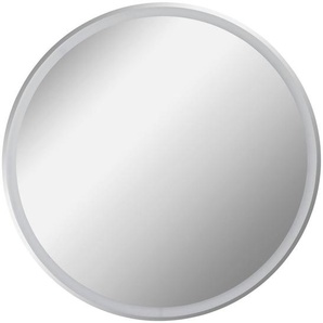 Mid.you Wandspiegel, Glas, rund, F, 80x80x3 cm, Badezimmer, Badezimmerspiegel, Beleuchtete Spiegel