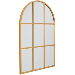 Mid.you Wandspiegel, Gold, Metall, Glas, Holzwerkstoff, 85x125x3 cm, Bsci, Spiegel, Wandspiegel