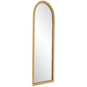 Mid.you Wandspiegel, Gold, Metall, Glas, Holzwerkstoff, Freiform, 75x185x5 cm, Bsci, Spiegel, Wandspiegel