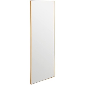 Mid.you Wandspiegel, Gold, Metall, Glas, Holzwerkstoff, rechteckig, 60x160x3 cm, Bsci, Spiegel, Wandspiegel