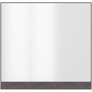 Mid.you Wandspiegel, Graphit, Kunststoff, Glas, Holzwerkstoff, rechteckig, 88.9x85x2 cm, Spiegel, Wandspiegel