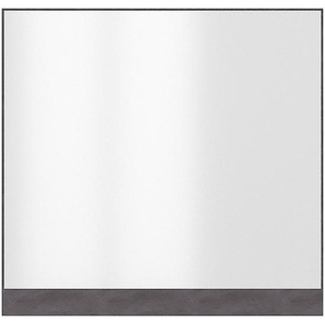 Mid.you Wandspiegel, Graphit, Kunststoff, Glas, rechteckig, 88.9x85x2 cm, Wohnspiegel, Wandspiegel