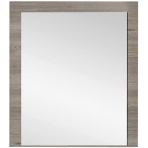Mid.you Wandspiegel , Silbereichen , Glas , rechteckig , 75x85x2 cm , Badezimmer, Badezimmerspiegel, Badspiegel