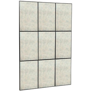 Mid.you Wandspiegel, Klar, Metall, Glas, Holzwerkstoff, rechteckig, 80x120x2 cm, Spiegel, Wandspiegel