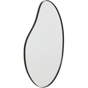 Mid.you Wandspiegel, Schwarz, Metall, Glas, Holzwerkstoff, 52x87x2.5 cm, Bsci, Spiegel, Wandspiegel