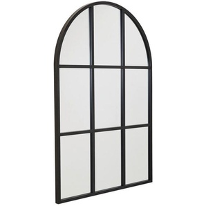 Mid.you Wandspiegel, Schwarz, Metall, Glas, Holzwerkstoff, 85x125x3 cm, Bsci, Spiegel, Wandspiegel