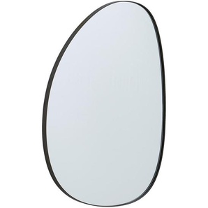 Mid.you Wandspiegel, Schwarz, Metall, Glas, Holzwerkstoff, Freiform, 60x80x2.5 cm, Reach, Bsci, Spiegel, Wandspiegel