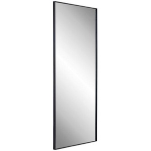 Mid.you Wandspiegel, Schwarz, Metall, Glas, Holzwerkstoff, rechteckig, 110x210x3 cm, Bsci, Spiegel, Wandspiegel