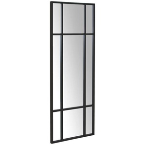 Mid.you Wandspiegel, Schwarz, Metall, Glas, Holzwerkstoff, rechteckig, 60x160x3 cm, Bsci, Spiegel, Wandspiegel
